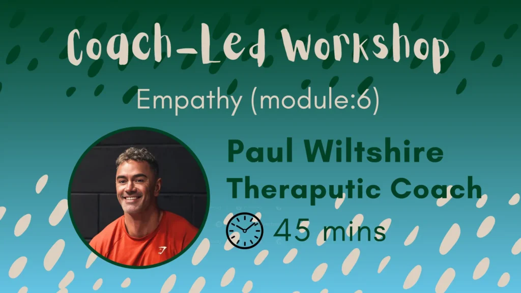 Empathy workshop with Paul Wiltshire, Path Community therapeutic coach